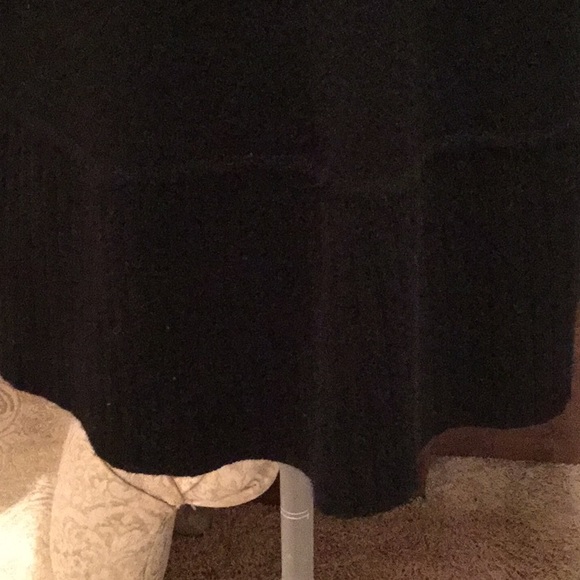 INC Black Poncho .. Silk and Rabbit Hair - Picture 3 of 4